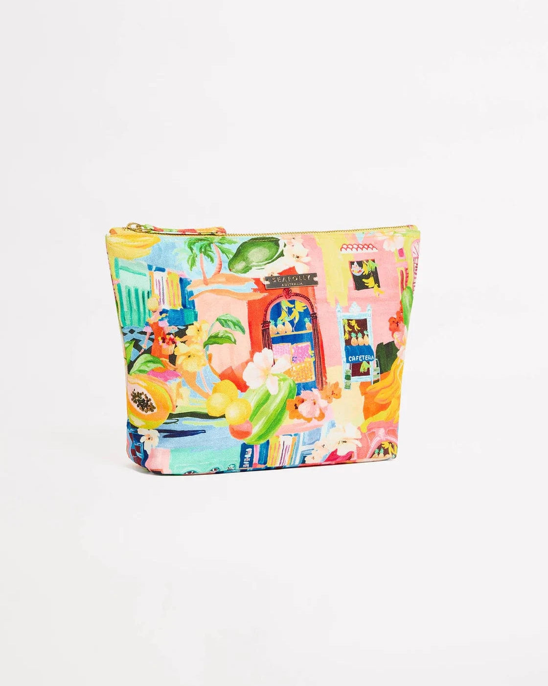 Seafolly Cuba Pouch Bag - Turquoise 72150-BG Seafolly Cuba Pouch Bag - Turquoise Splash Swimwear 9360519099201