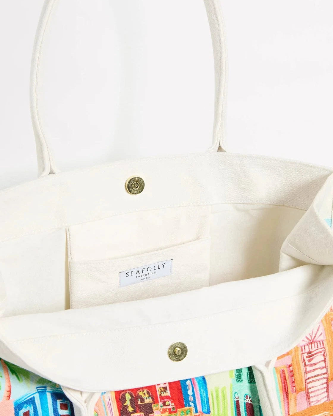 Seafolly Cuba Tote Bag - Turquoise 72153 Seafolly Cuba Tote Bag - Turquoise Splash Swimwear 9360519099232