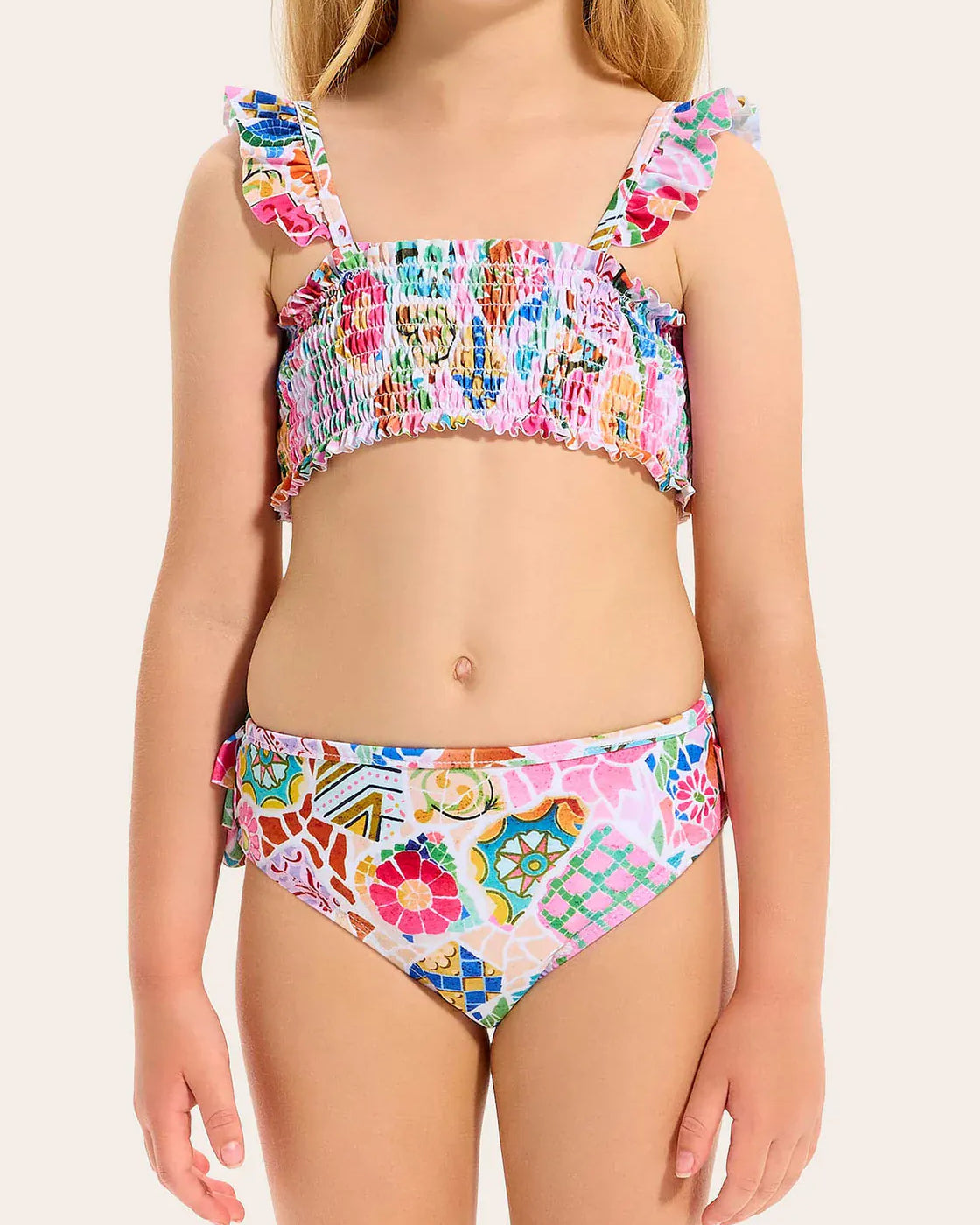 Seafolly Girls Seafolly Girls Beach Boheme Shirred Bikini Set Seafolly Girls Gingham Bikini Splash Swimwear Kids Swimwear