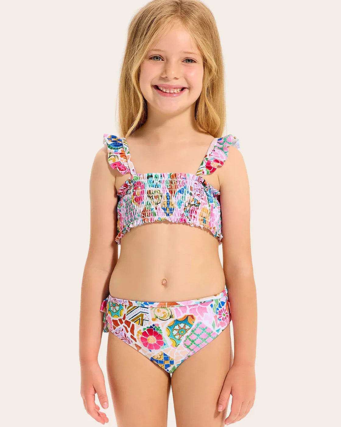 Seafolly Girls Seafolly Girls Beach Boheme Shirred Bikini Set Seafolly Girls Gingham Bikini Splash Swimwear Kids Swimwear