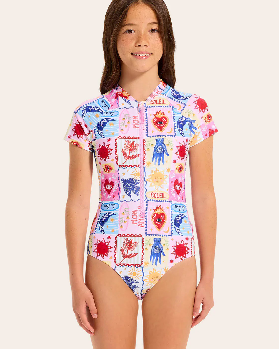 Seafolly Girls Seafolly Girls Palermo Paddlesuit Seafolly Girls Gingham Bikini Splash Swimwear Kids Swimwear