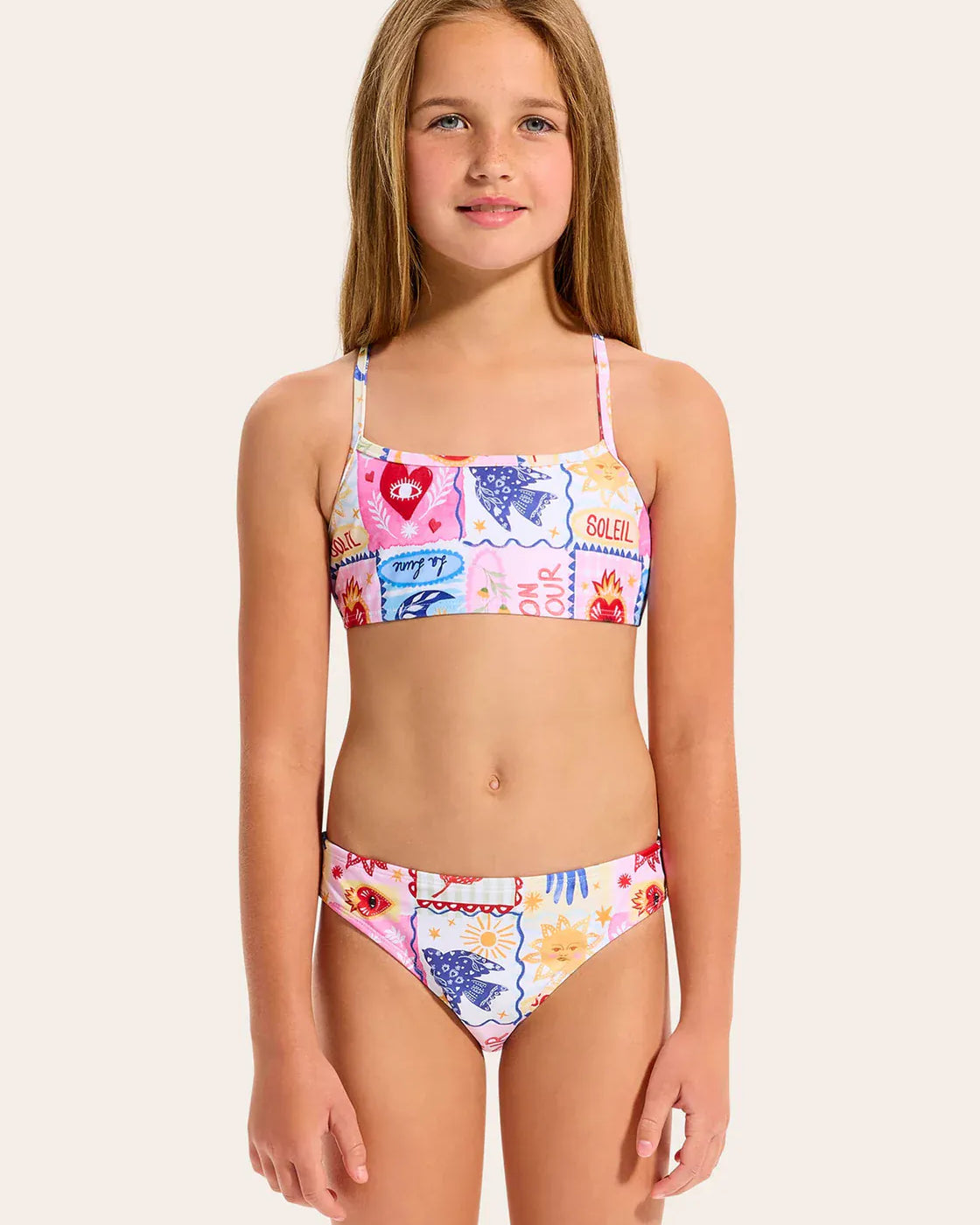 Seafolly Girls Seafolly Girls Palermo Tie Bikini Set Seafolly Girls Gingham Bikini Splash Swimwear Kids Swimwear