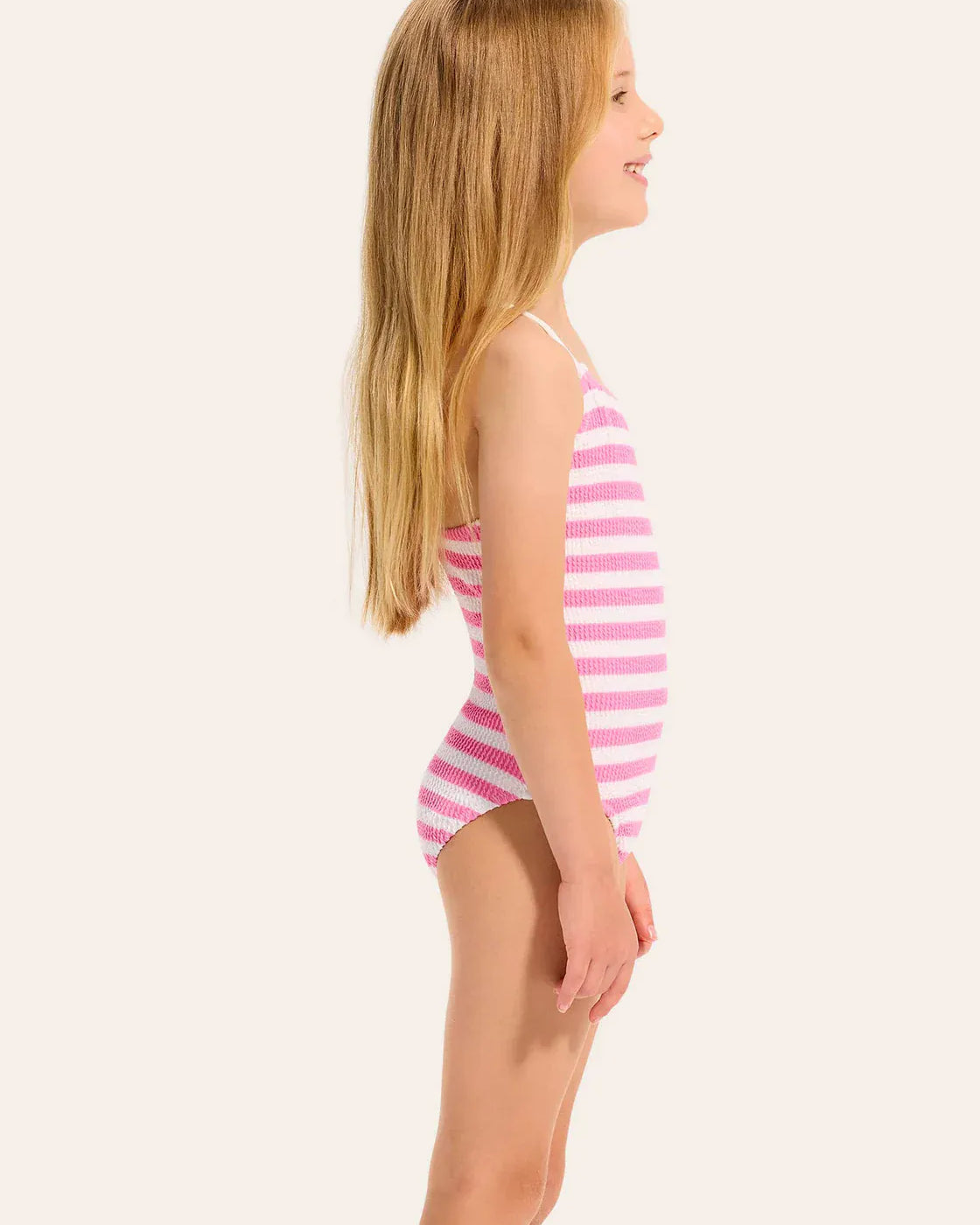 Seafolly Girls Seafolly Girls Texture One Piece Swimsuit - Candy Pink Seafolly Girls Gingham Bikini Splash Swimwear Kids Swimwear