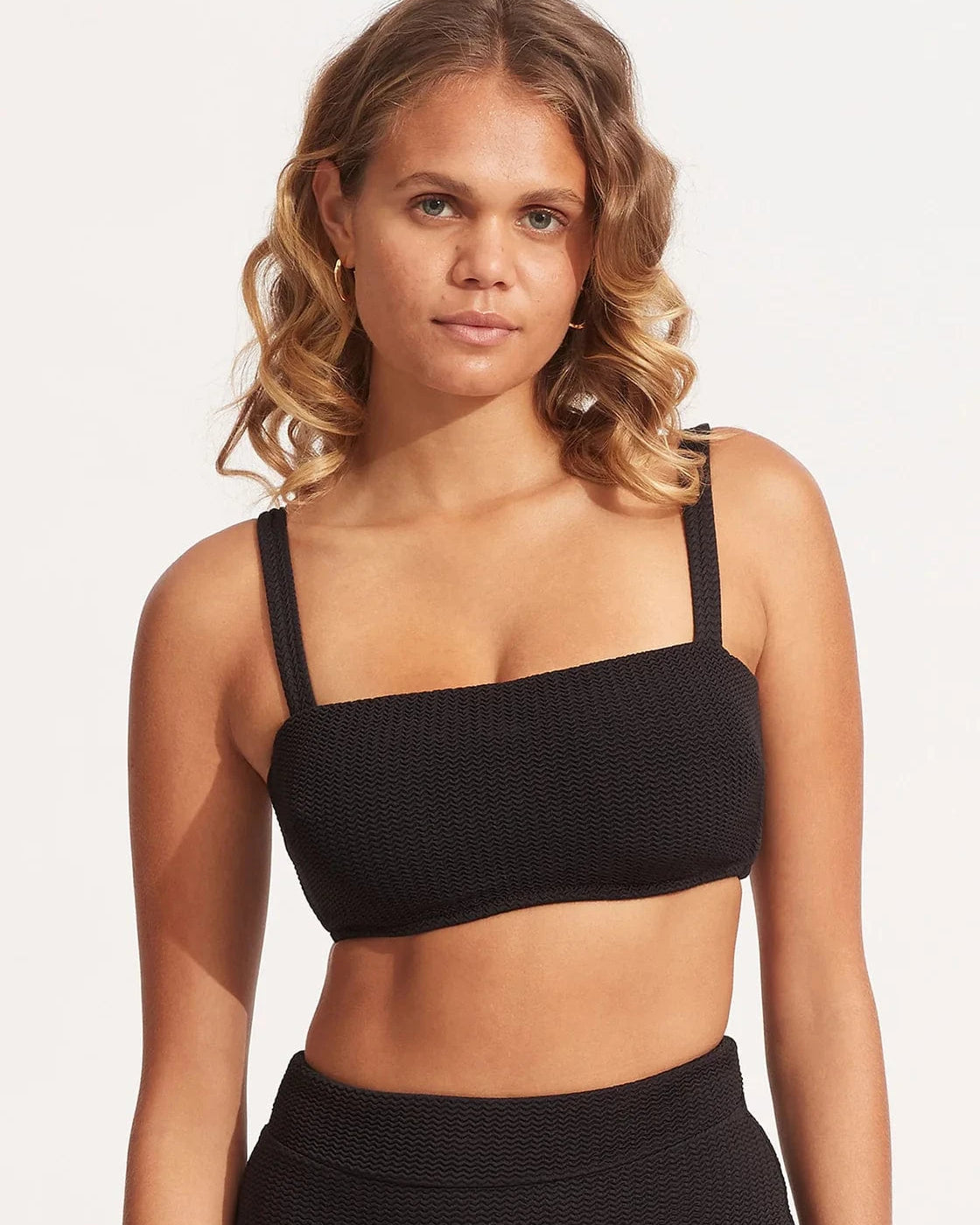 Seafolly Sea Dive DD Tank Bra - Black Sea Dive DD Tank Bra - Black Splash Swimwear Bikini Tops