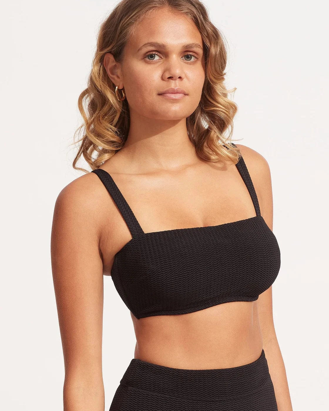 Seafolly Sea Dive DD Tank Bra - Black Sea Dive DD Tank Bra - Black Splash Swimwear Bikini Tops