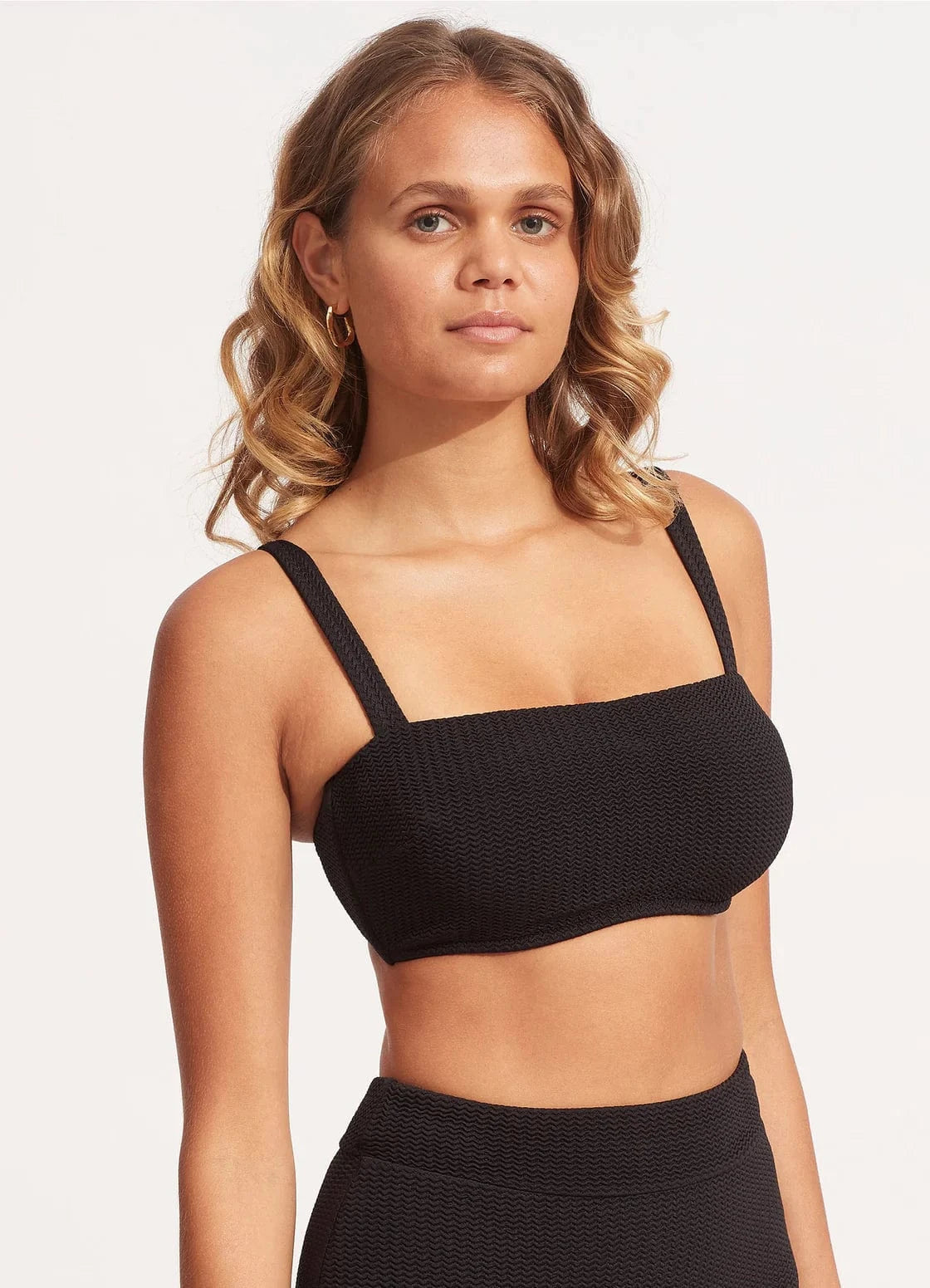 Seafolly Sea Dive DD Tank Bra - Black Sea Dive DD Tank Bra - Black Splash Swimwear Bikini Tops
