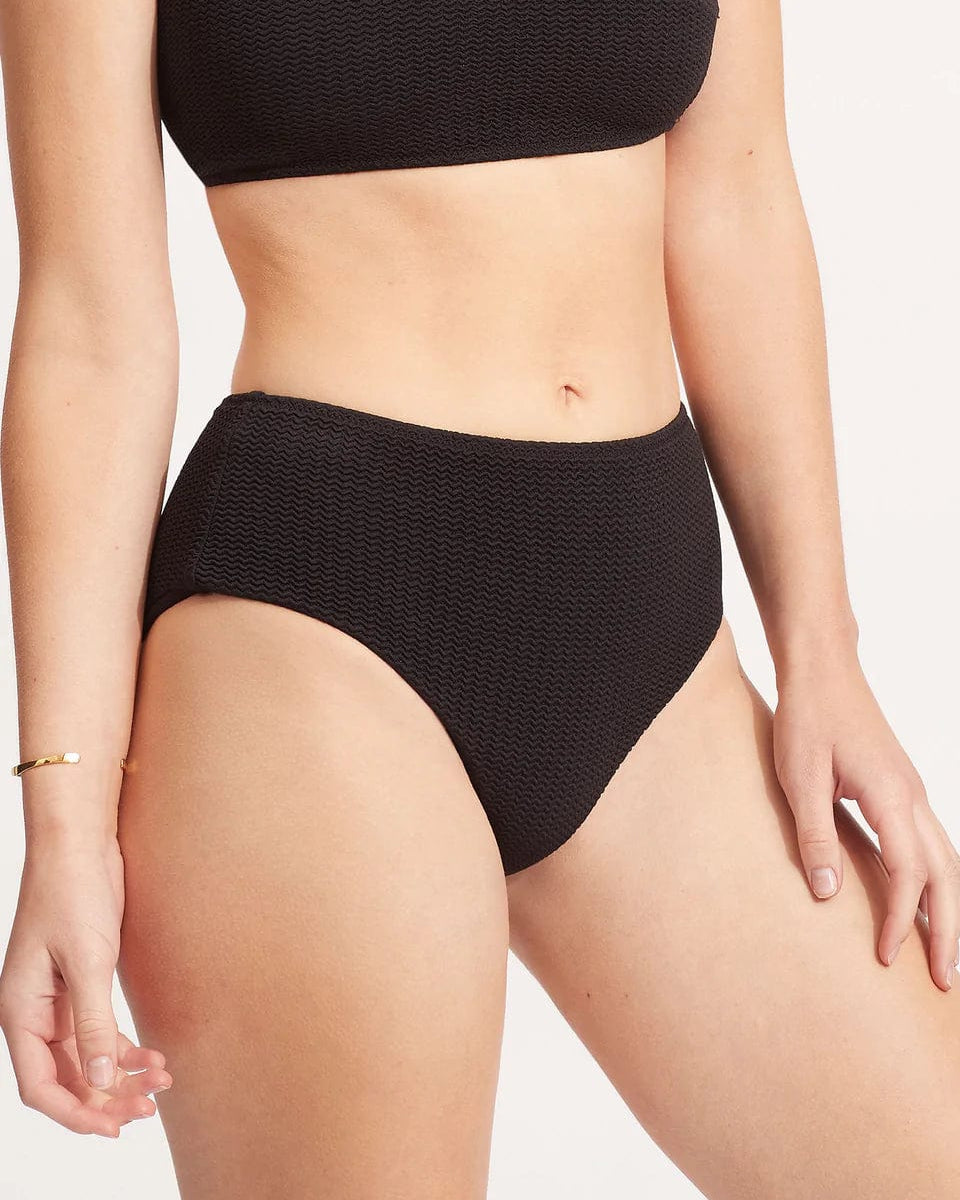 Seafolly Sea Dive Wide Side Retro Splash Swimwear Bikini Bottoms