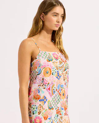 Seafolly Seafolly Beach Boheme Bandeau Mini Dress - Parfait Pink Seafolly Beach Boheme Bandeau Mini Dress - Parfait Pink Splash Swimwear Mini Dress