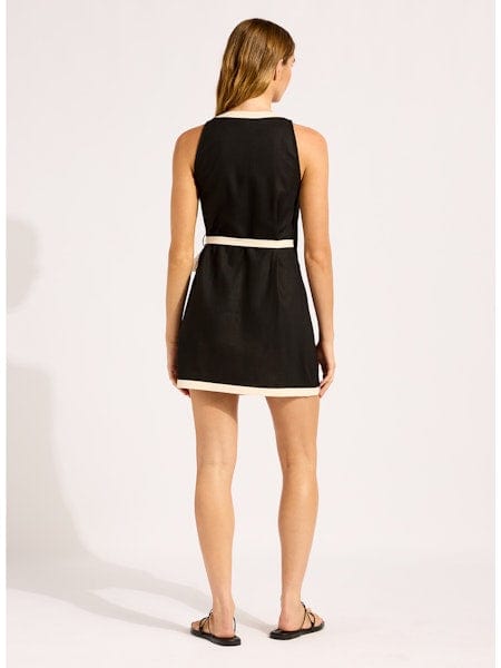 Seafolly Seafolly Beach Bound Mini Wrap Dress - Black Seafolly Beach Bound Mini Wrap Dress - Black Splash Swimwear