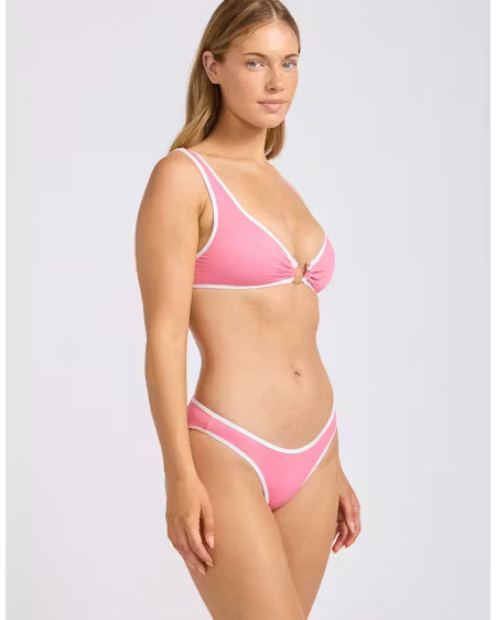 Seafolly Seafolly Beach Bound Ring Front Tank Ring Front Tank Begonia Pink | Seafolly Splash Swimwear Bikini Tops