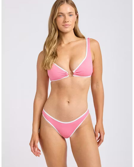 Seafolly Seafolly Beach Bound Ring Front Tank Ring Front Tank Begonia Pink | Seafolly Splash Swimwear Bikini Tops
