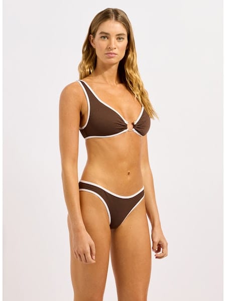 Seafolly Seafolly Beach Bound Ring Front Tank - Dark Chocolate Seafolly Beach Bound Ring Front Tank - Dark Chocolate Splash Swimwear
