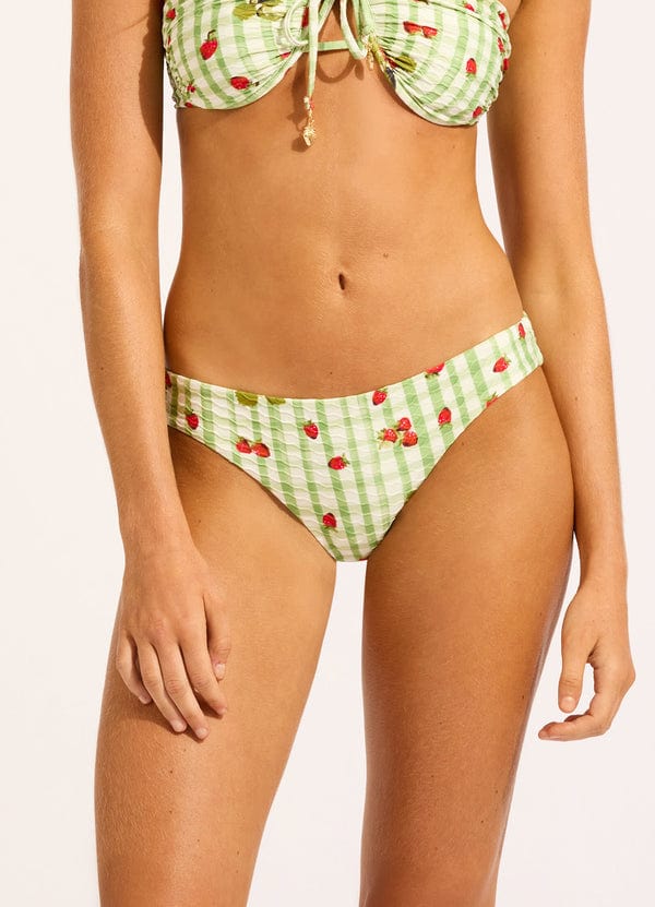 Seafolly Seafolly Beach Picnic Hipster Pant - Sage Seafolly Beach Picnic Hipster Pant - Sage Splash Swimwear