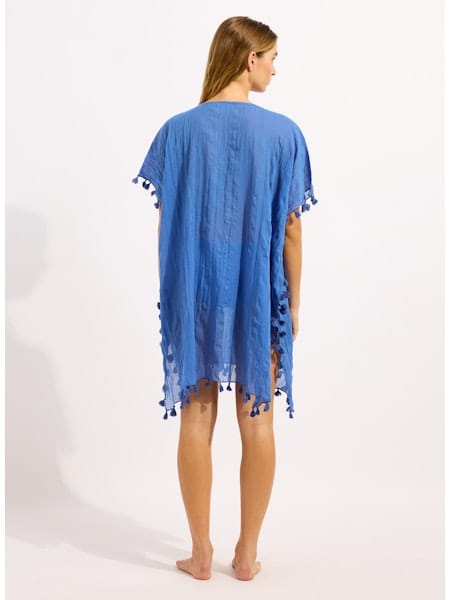 Seafolly Seafolly Beachedit Amnesia Kaftan - Sapphire 52162.Sapphire Seafolly Beachedit Amnesia Kaftan - Sapphire Splash Swimwear O/S 9360519186031