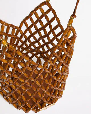 Seafolly Seafolly Beaded Tote Bag - Brown 72195-BG.Brown Seafolly Beaded Tote Bag - Brown Splash Swimwear OS 9360519193923