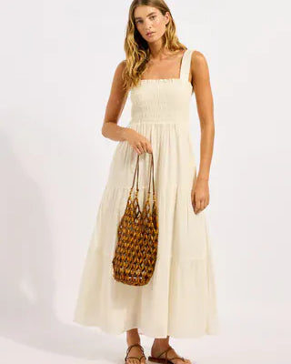 Seafolly Seafolly Beaded Tote Bag - Brown 72195-BG.Brown Seafolly Beaded Tote Bag - Brown Splash Swimwear OS 9360519193923