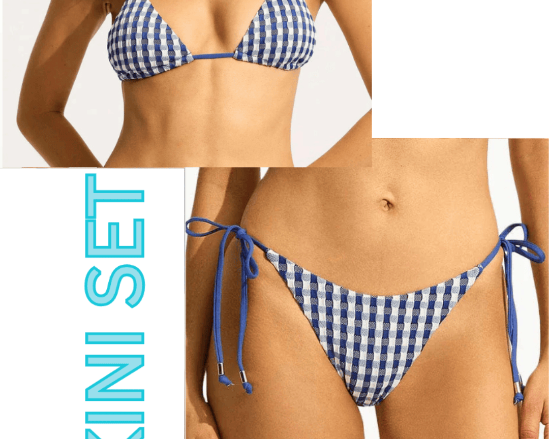 Seafolly Seafolly Bella Slide Triangle Bikini Top & Tie Side Rio Pant Bikini Set - Ultramarine Seafolly Bella Slide Triangle Bikini Top & Tie Side Rio Pant Splash Swimwear Bikini Set 10 1000028631