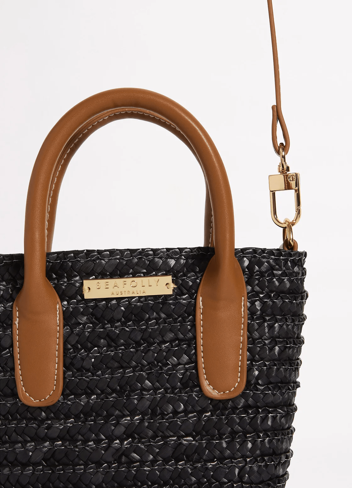 Seafolly Seafolly Carried Away Micro Tote Bag -Black 71998-BG.Black Seafolly Carried Away Micro Tote Bag -Black Splash Swimwear Swimwear O/S