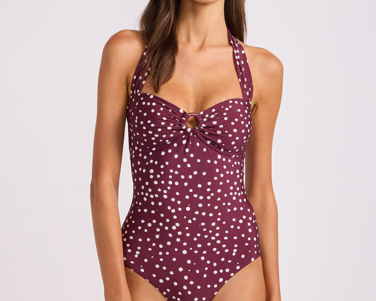Seafolly Seafolly Collective Halter Bandeau One Piece Seafolly Collective Halter Bandeau One Piece Splash Swimwear One Pieces