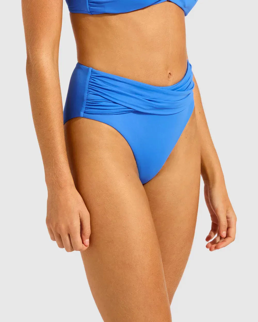 Seafolly Seafolly Collective High Waist Wrap Front Pant - Sapphire Seafolly Collective High Waist Wrap Front Pant - Sapphire Splash Swimwear