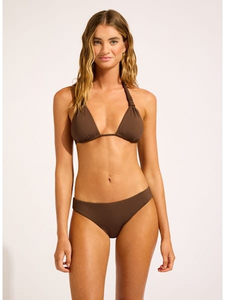 Seafolly Seafolly Collective Hipster Pant - Dark Chocolate Seafolly Collective Hipster Pant - Dark Chocolate Splash Swimwear Bikini Bottoms