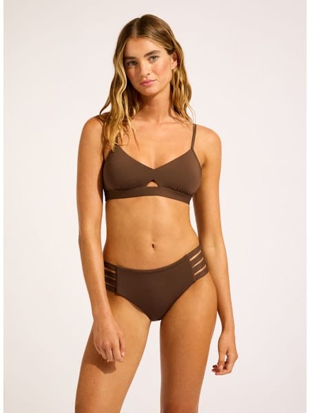 Seafolly Seafolly Collective Hybrid Bralette - Dark Chocolate Seafolly Collective Hybrid Bralette - Dark Chocolate Splash Swimwear One Pieces