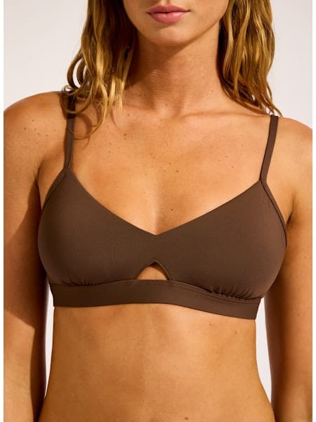 Seafolly Seafolly Collective Hybrid Bralette - Dark Chocolate Seafolly Collective Hybrid Bralette - Dark Chocolate Splash Swimwear One Pieces