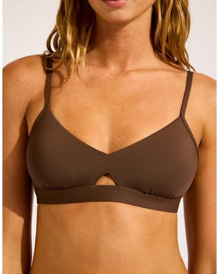 Seafolly Seafolly Collective Hybrid Bralette & Hipster Pant Bikini Set - Dark Chocolate Seafolly Collective Hybrid Bralette & Hipster Pant Bikini Set - Dark Chocolate Splash Swimwear Bikini Set 8 1000028363