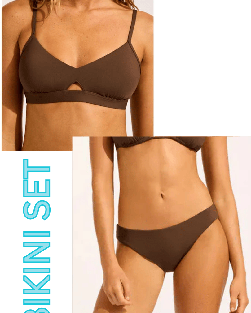 Seafolly Seafolly Collective Hybrid Bralette & Hipster Pant Bikini Set - Dark Chocolate Seafolly Collective Hybrid Bralette & Hipster Pant Bikini Set - Dark Chocolate Splash Swimwear Bikini Set 8 1000028363