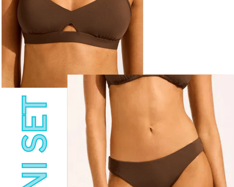 Seafolly Seafolly Collective Hybrid Bralette & Hipster Pant Bikini Set - Dark Chocolate Seafolly Collective Hybrid Bralette & Hipster Pant Bikini Set - Dark Chocolate Splash Swimwear Bikini Set 8 1000028363