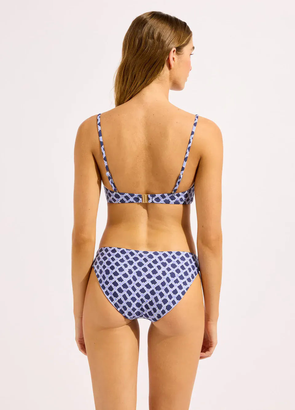 Seafolly Seafolly Marseille Hipster Bikini Bottom - Blue Indigo Seafolly Marseille Hipster Bikini Bottom - Blue Indigo Splash Swimwear Bikini Bottoms