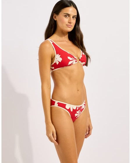 Seafolly Seafolly Mayflower Ring Front Tank - Cosmo Red Seafolly Mayflower Ring Front Tank - Cosmo Red Splash Swimwear Bikini Tops