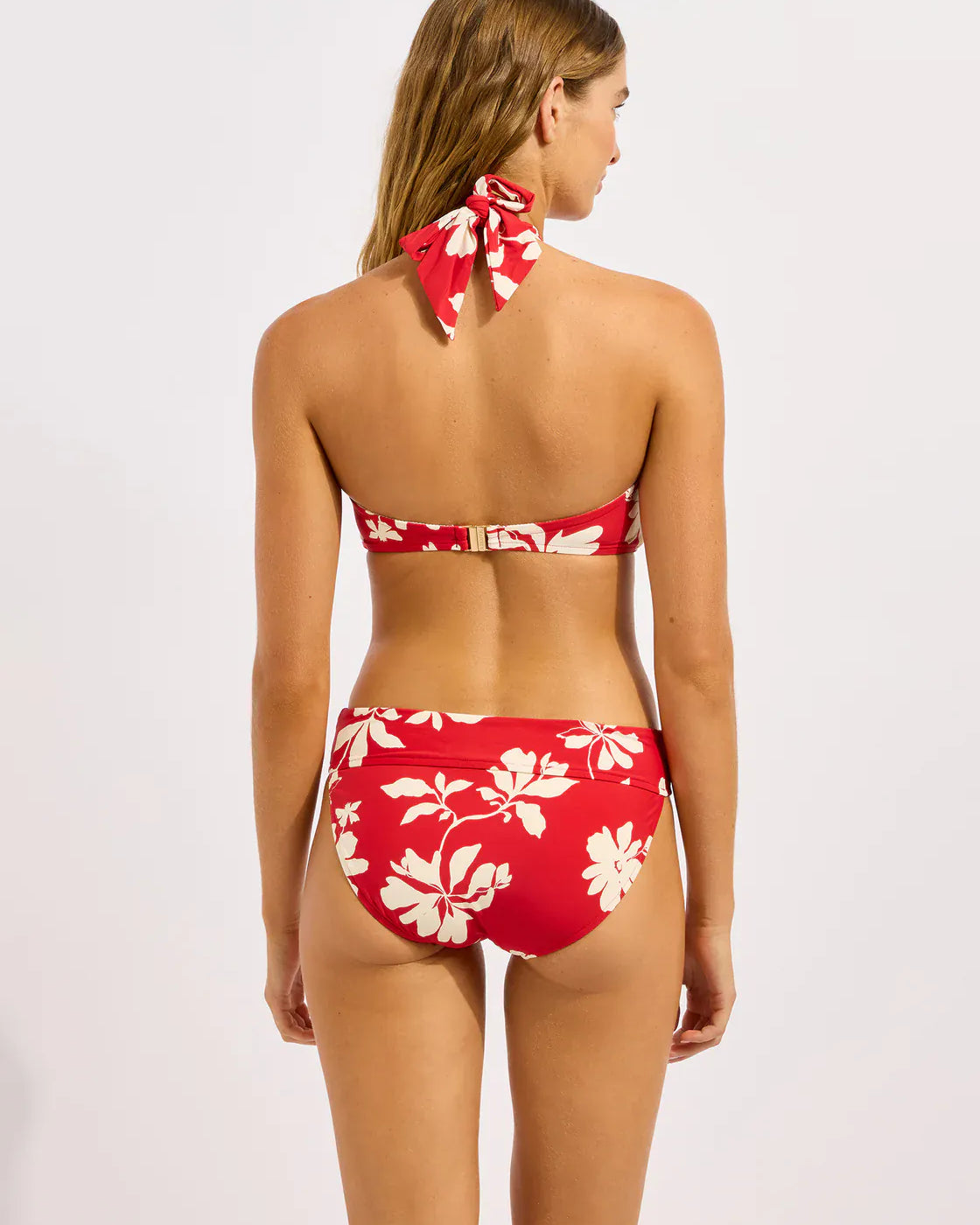 Seafolly Seafolly Mayflower Twist Band Mini Hipster - Cosmo Red Seafolly Mayflower Twist Band Mini Hipster - Cosmo Red Splash Swimwear Bikini Bottoms