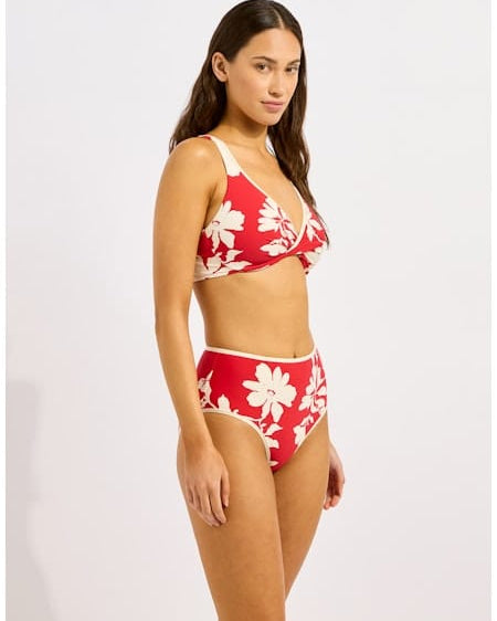 Seafolly Seafolly Mayflower Wrap Front F Cup Bra - Cosmo Red Seafolly Mayflower Wrap Front F Cup Bra - Cosmo Red Splash Swimwear Bikini Tops