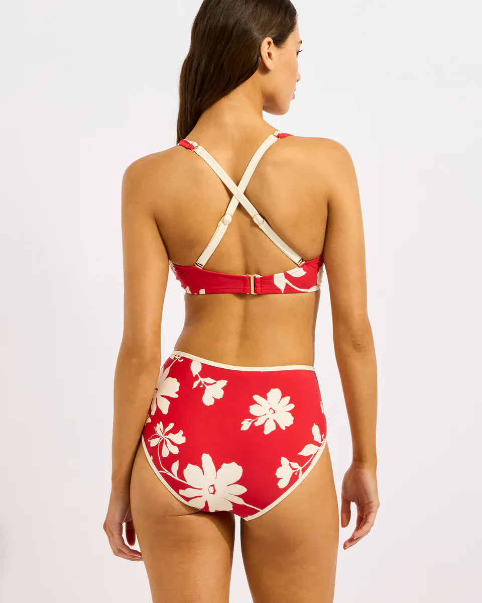 Seafolly Seafolly Mayflower Wrap Front F Cup Bra - Cosmo Red Seafolly Mayflower Wrap Front F Cup Bra - Cosmo Red Splash Swimwear Bikini Tops