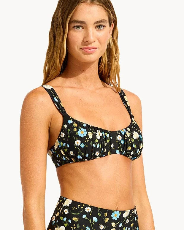 Seafolly Seafolly Modern Romance Ruched Bikini Bralette Seafolly Modern Romance Ruched Bikini Bralette Splash Swimwear Bikini Tops