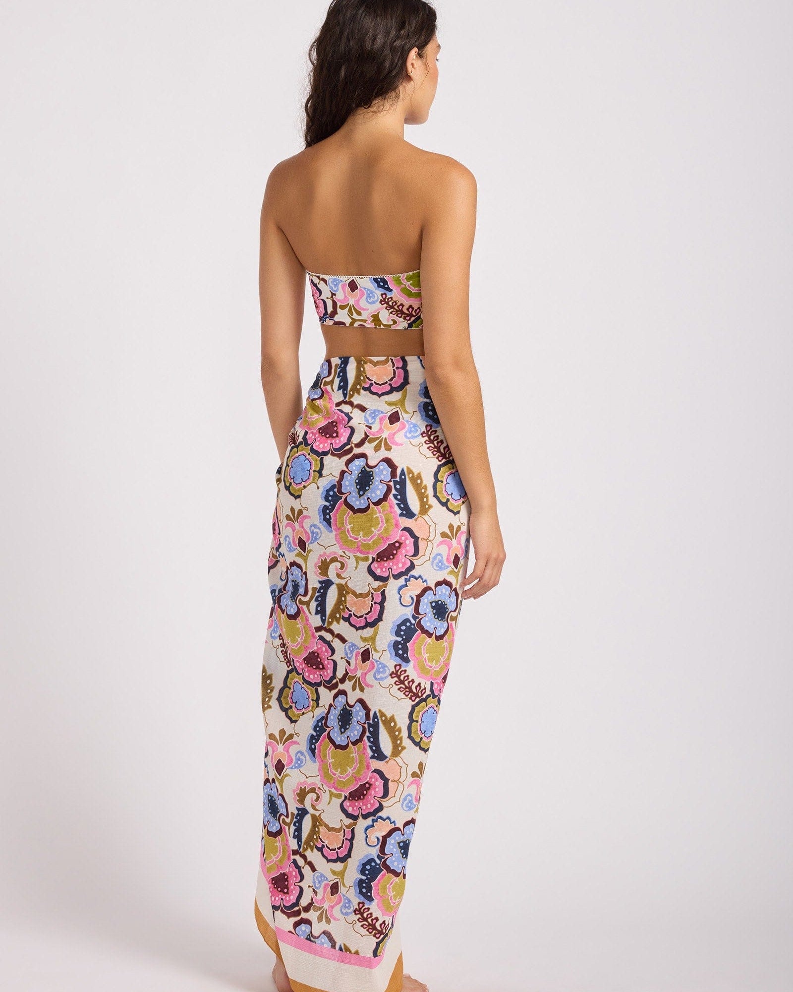 Seafolly Seafolly Sea Blossom Floral Sarong 55829-SG-OS Seafolly Sea Blossom Floral Sarong Splash Swimwear Vanilla / O/S 9360519232950