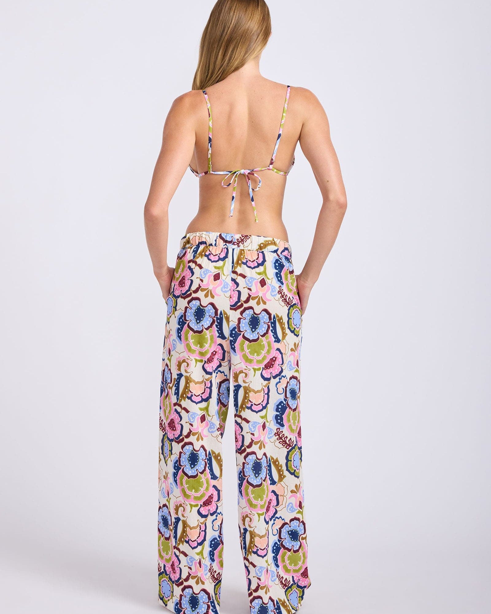 Seafolly Seafolly Sea Blossom Wide Leg Pant Seafolly Sea Blossom Wide Leg Pant Splash Swimwear Pant