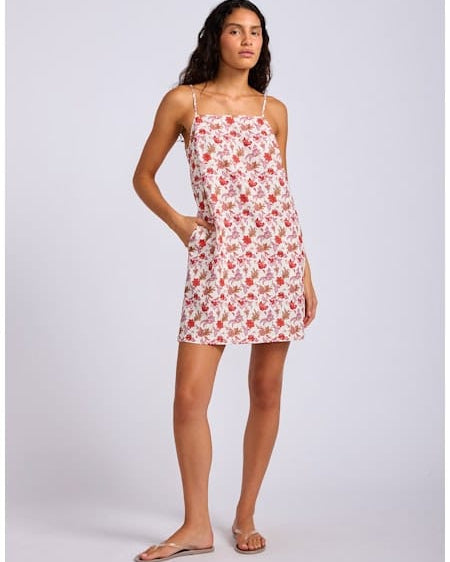 Seafolly Seafolly Summer Chintz Bandeau Mini Dress Bandeau Mini Dress Ecru | Seafolly Splash Swimwear Dress