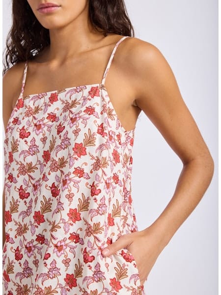 Seafolly Seafolly Summer Chintz Bandeau Mini Dress Bandeau Mini Dress Ecru | Seafolly Splash Swimwear Dress