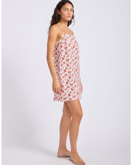 Seafolly Seafolly Summer Chintz Bandeau Mini Dress Bandeau Mini Dress Ecru | Seafolly Splash Swimwear Dress