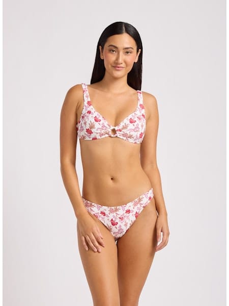 Seafolly Seafolly Summer Chintz Hipster Pant Hipster Pant Ecru | Seafolly Splash Swimwear Bikini Bottoms