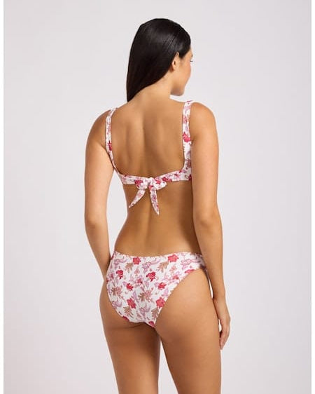 Seafolly Seafolly Summer Chintz MultiFit Ring Front Tank MultiFit Ring Front Tank Ecru | Seafolly Splash Swimwear Bikini Tops