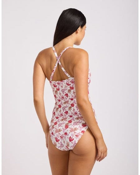 Seafolly Seafolly Summer Chintz Retro Pant Retro Pant Ecru | Seafolly Splash Swimwear Bikini Bottoms