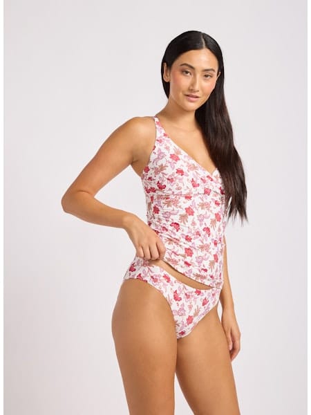 Seafolly Seafolly Summer Chintz Retro Pant Retro Pant Ecru | Seafolly Splash Swimwear Bikini Bottoms