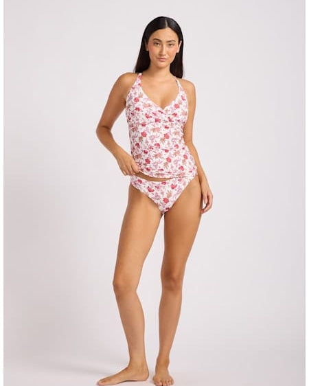Seafolly Seafolly Summer Chintz Retro Pant Retro Pant Ecru | Seafolly Splash Swimwear Bikini Bottoms
