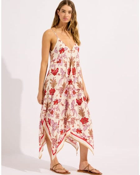 Seafolly Seafolly Summer Chintz Scarf Dress Scarf Dress Ecru | Seafolly Splash Swimwear Dress