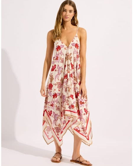 Seafolly Seafolly Summer Chintz Scarf Dress Scarf Dress Ecru | Seafolly Splash Swimwear Dress