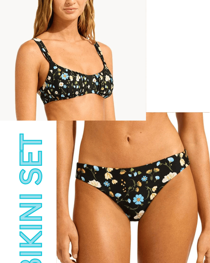 Seafolly Set Seafolly Modern Romance Ruched Bikini Bralette & Hipster Pant Bikini Set Seafolly Modern Romance Ruched Bikini Bralette & Hipster Pant Bikini Set Splash Swimwear Bikini Set 14 1000027460