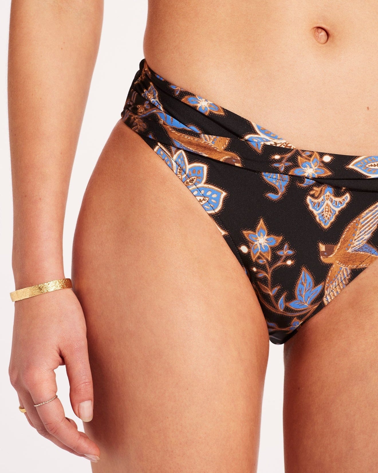 Seafolly Set Silk Road Halter Bikini Set - Black Splash Swimwear Bikini Set 16 1000019086